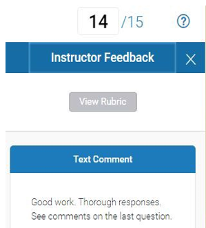 Grade screen